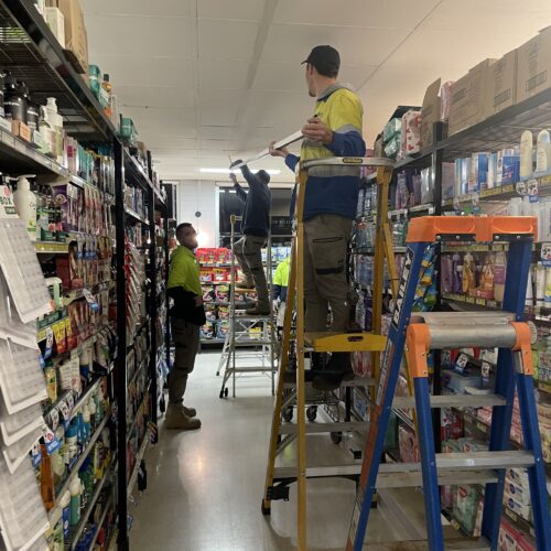 Comprehensive upgrade of the existing fluorescent lighting system to an energy-efficient LED solution throughout the IGA Taylor Rd store 1