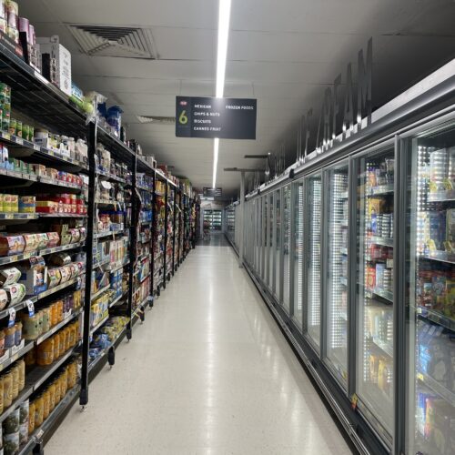 Comprehensive upgrade of the existing fluorescent lighting system to an energy-efficient LED solution throughout the IGA Taylor Rd store 3