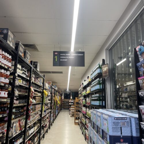 Comprehensive upgrade of the existing fluorescent lighting system to an energy-efficient LED solution throughout the IGA Taylor Rd store 6