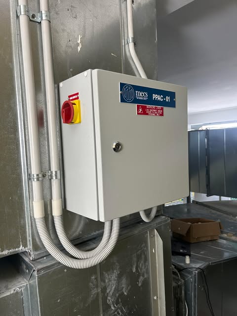 BMS Control Panel System designed and constructed by MECS electrical mechanic