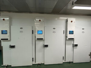 A row of modern HVAC control system installed at Fiona Stanley Hospital’s Main Kitchen