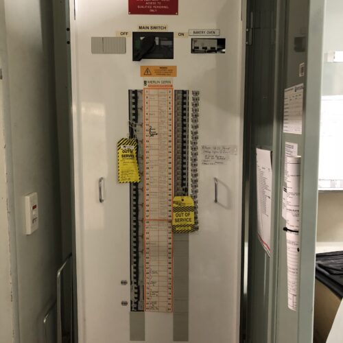 Electrical switchboard at Coles store upgraded by a trusted industrial electrical company in Perth ensuring safety and reliability